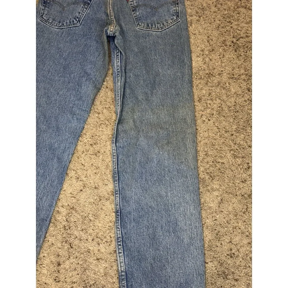 LEVIS VINTAGE 1998 550 Denim Jeans Red Tab Mid Wash 32x30 Casual Rugged READ